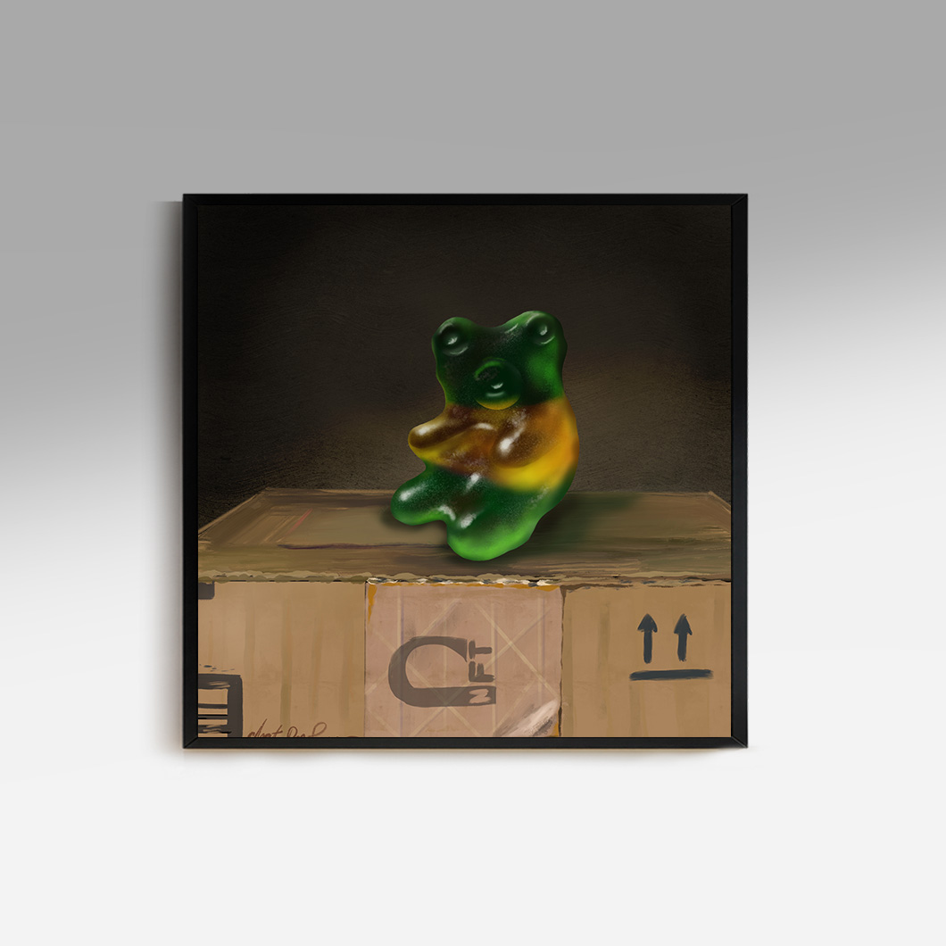 gummy bear framed